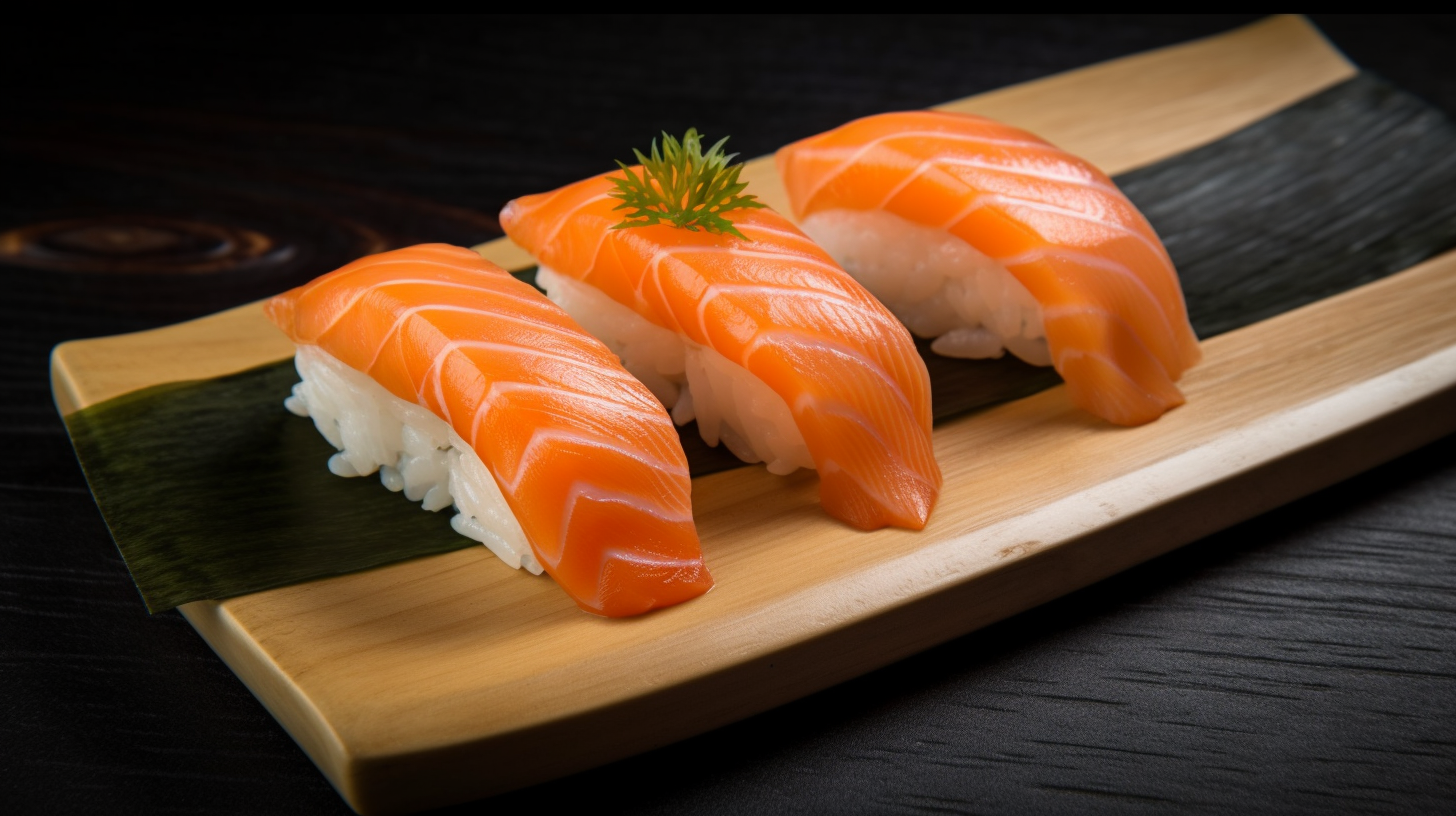 salmon sushi